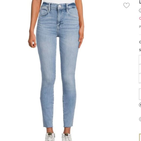 Frame Le High Skinny Raw Edge Jeans - Picture 11 of 11
